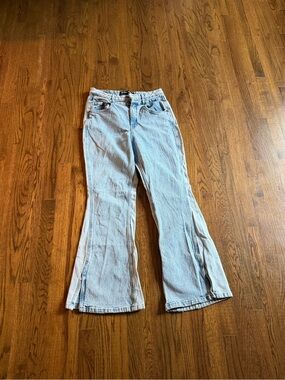 Light Blue Flare Jeans - Women's Wide Leg size 30R
